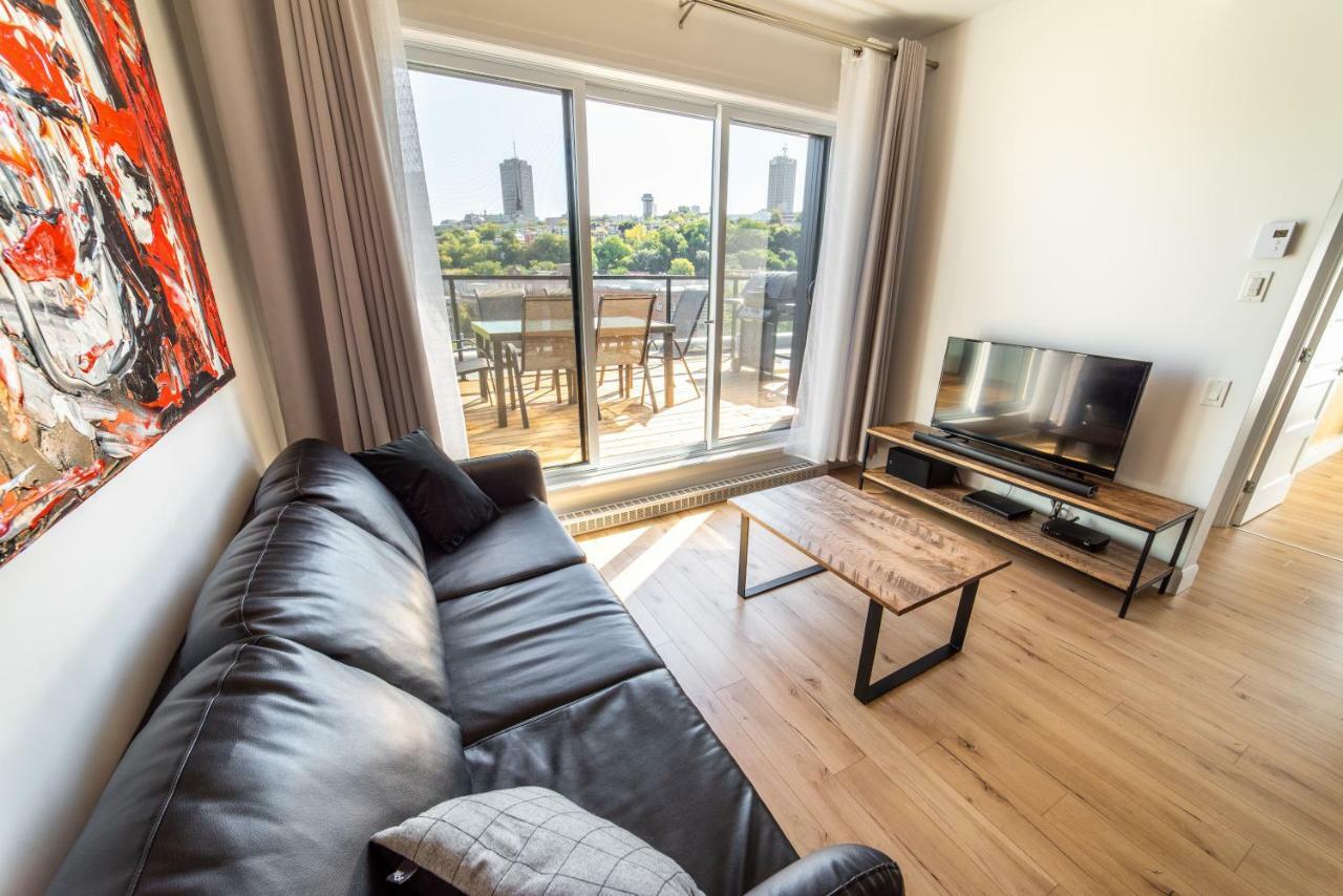 شقة مدينة كويبيك  في Aux Havres Urbains - Le Penthouse Du Kameleon المظهر الخارجي الصورة